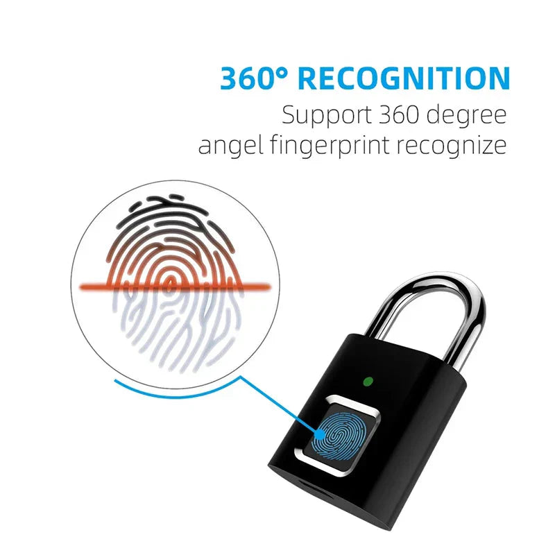 Smart Fingerprint Padlock - Leontis