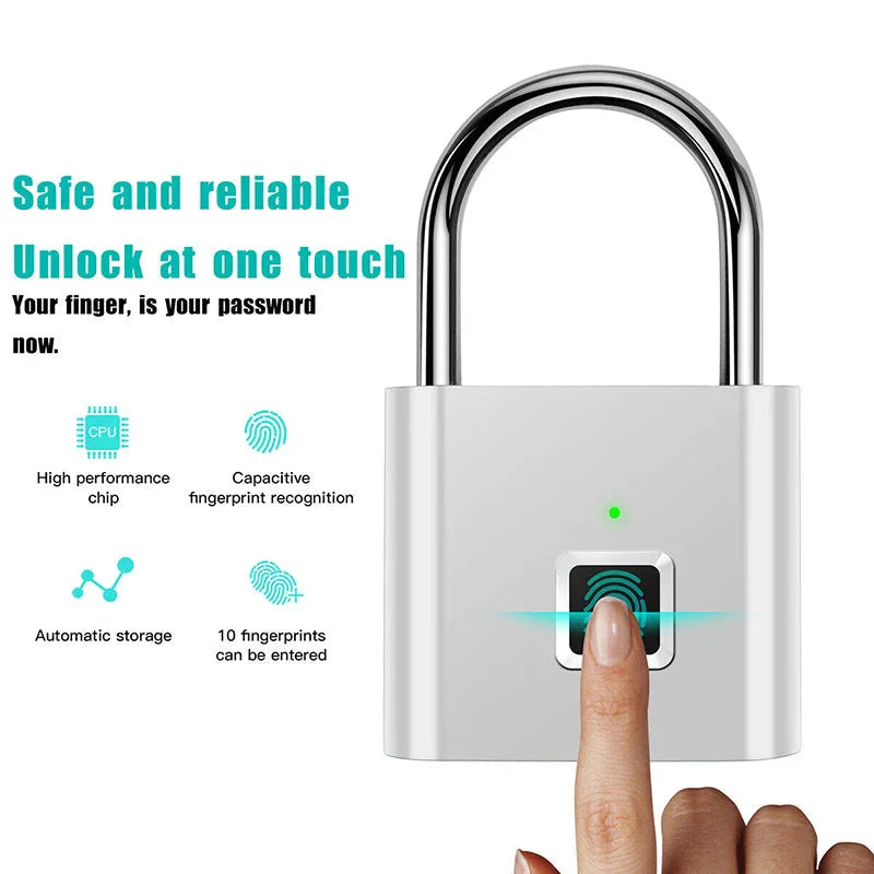 Smart Fingerprint Padlock - Leontis